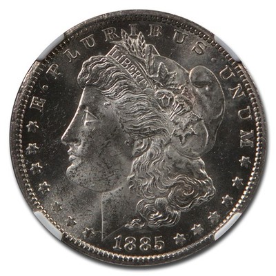 1885-CC Morgan Dollar MS-63 NGC (Green Label) | eBay