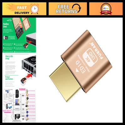 4K HDR HDMI Dummy Plug - Virtual Monitor Emulator, Headless Display Adapter, EDI