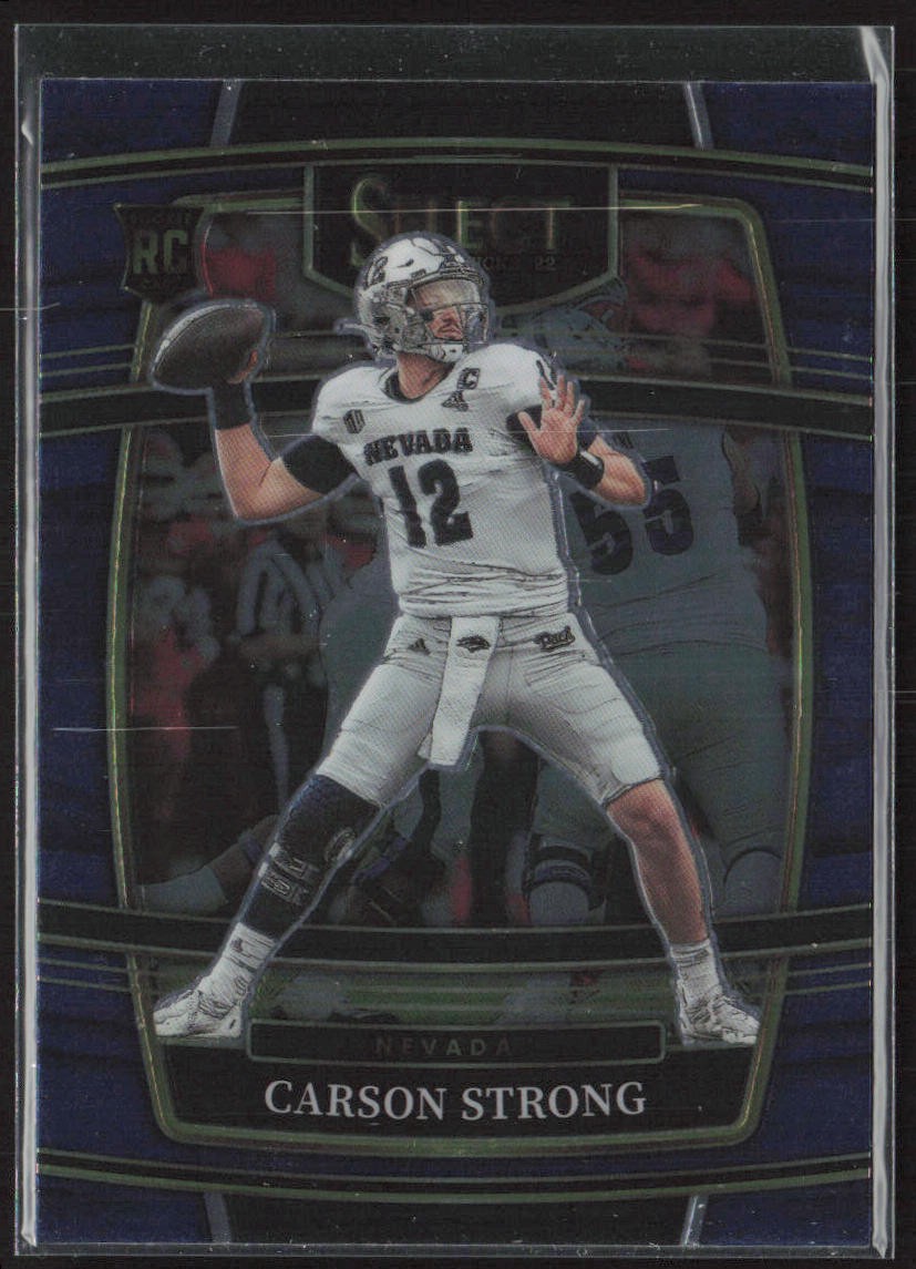 2022 Panini Select Draft Picks #11 Carson Strong Blue (Retail Base)