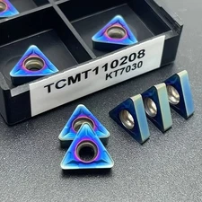 20pcs TCMT21.52 TCMT110208 Carbide Inserts Nano-Blue Coating Insert is Suitable