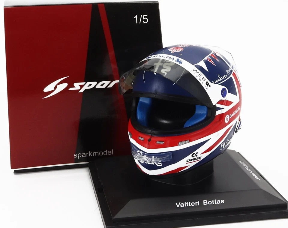 MODELLISMO F1 STATICO SPARK CASCO ALFA ROMEO BOTTAS BRITISH GP 2023 1/5 - Immagine 4 di 4