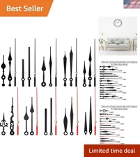 Lightweight 10 Styles Black Clock Hands - Ideal for 12-Inch Clock Customization
