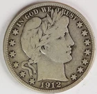 F 1912 D Barber Half Dollar