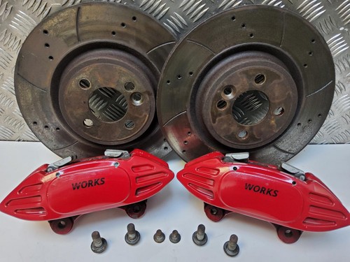 MINI R56 2011 JCW Genuine Brakes Front Big Brake Brembo Calipers Kit Set Pair