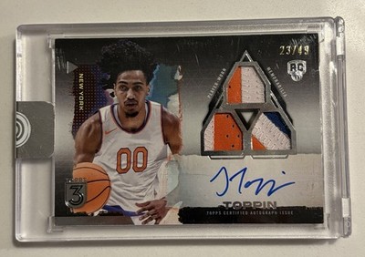 2024 Topps 3 Patch Auto Jacob Toppin 23/49