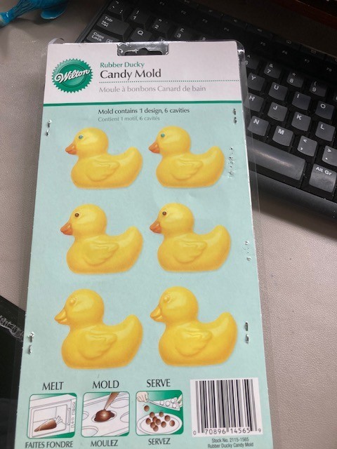 WILTON RUBBER DUCKY Mold Mould  for Candy Chocolate sugar paste fondant NEW