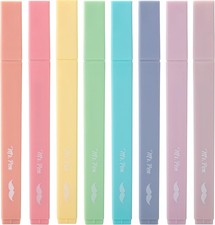 Mr. Pen- Aesthetic Cute Pastel Highlighters Set, 8 Pcs, Chisel Tip, Candy Colors