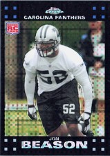 2007 Topps Chrome Xfractor Jon Beason #TC245 Rookie