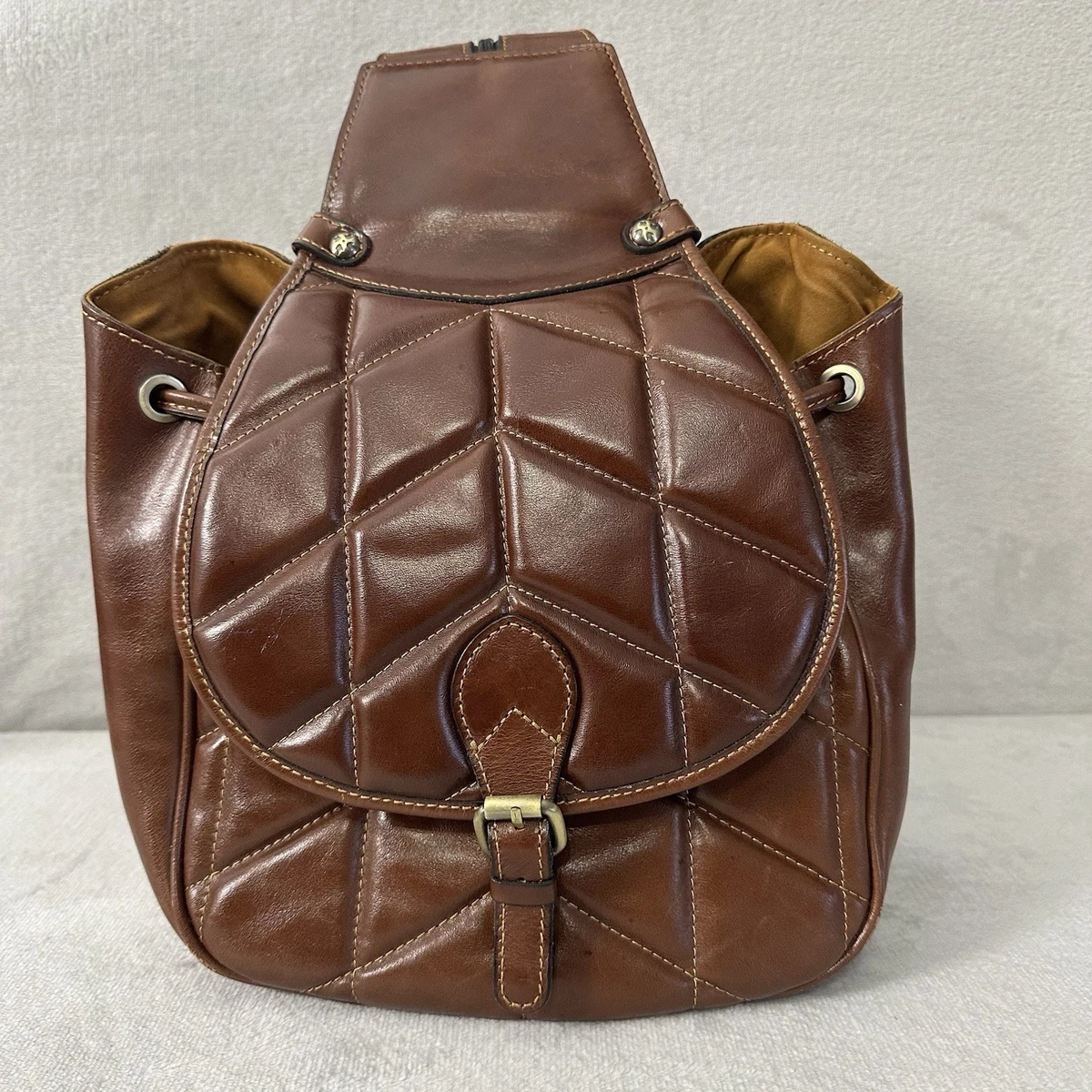 Patricia Nash •  Aberdeen Leather Daisies Backpack READ Patricia Nash Alencon Leather Backpack | HSN main image 3