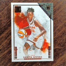 2025 Panini Impeccable WNBA #69 RC Saniya Rivers /75 Rookie