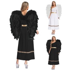 Women's Toga Roman Dress Fancy Angle Costume Stage Performance Cosplay Tunic