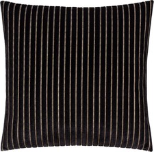 Paoletti Savoy Stripe Cushion Cover – Reversible Soft Textured Velvet Decorat