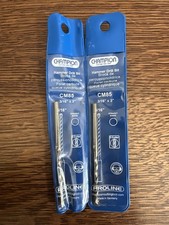 CHAMPION #CM85-(3/16" x 3") PERCUSSION MASONRY DRILL BIT, CARBIDE-TIPPED- 2pack