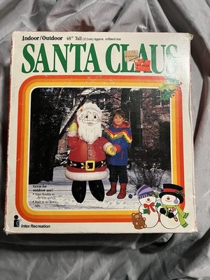 Vintage Intex Recreation Inflatable Santa 48'' Tall Indoor/Outdoor Christmas New