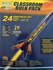 Estes Firestreak SST 10.2" Flying Model Rocket Kit 350ft Lot Of 2 Rockets