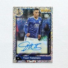 YOURI TIELEMANS Auto /150 Speckle Refractor 2021-22 Topps Merlin Leicester City