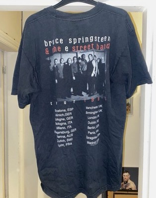 1999 Bruce Springsteen And The E Street Band Europe Tour Concert T-Shirt Size L