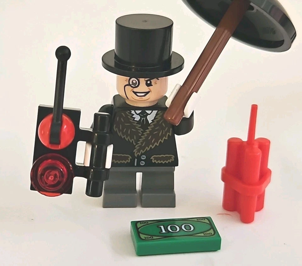 Lego Penguin & Batman Minifigures From Set 76010 Batman Penguin Face Off  - Image 4 of 4