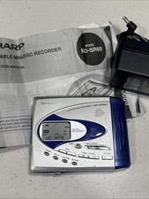 Sharp MD-SR60 Portable MiniDisc MD Recorder - Tested