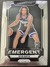 Devin Carter Rookie Card Emergent 2024-25 Panini Prizm #9. rookie card picture