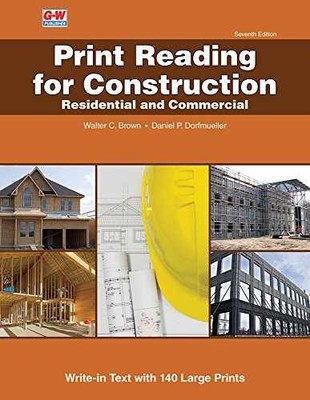 Print Reading for Construction: - Paperback, by Brown Walter C.; - Very Good