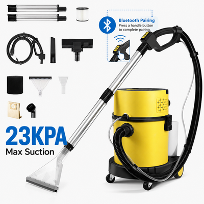 #ad 6 Gal Wet Dry Vacuum Carpet Upholstery Shampoo Cleaner 23KPa Remote Blower HEPA $139.99