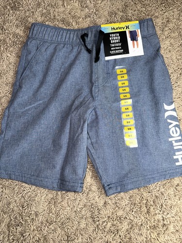 NEW Boy's Hurley 4 Way Stretch Hybrid Shorts Blue Small 5 - 6 - Picture 4 of 8