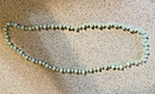 VINTAGE MINT GREEN LUSTRE BEADED NECKLACE MADE IN HONG KONG — photo 1