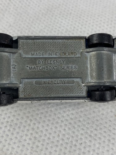 Lesney Matchbox Mercury Los Angeles Police Car #201 Made in United Kingdom~ - Picture 5 of 5