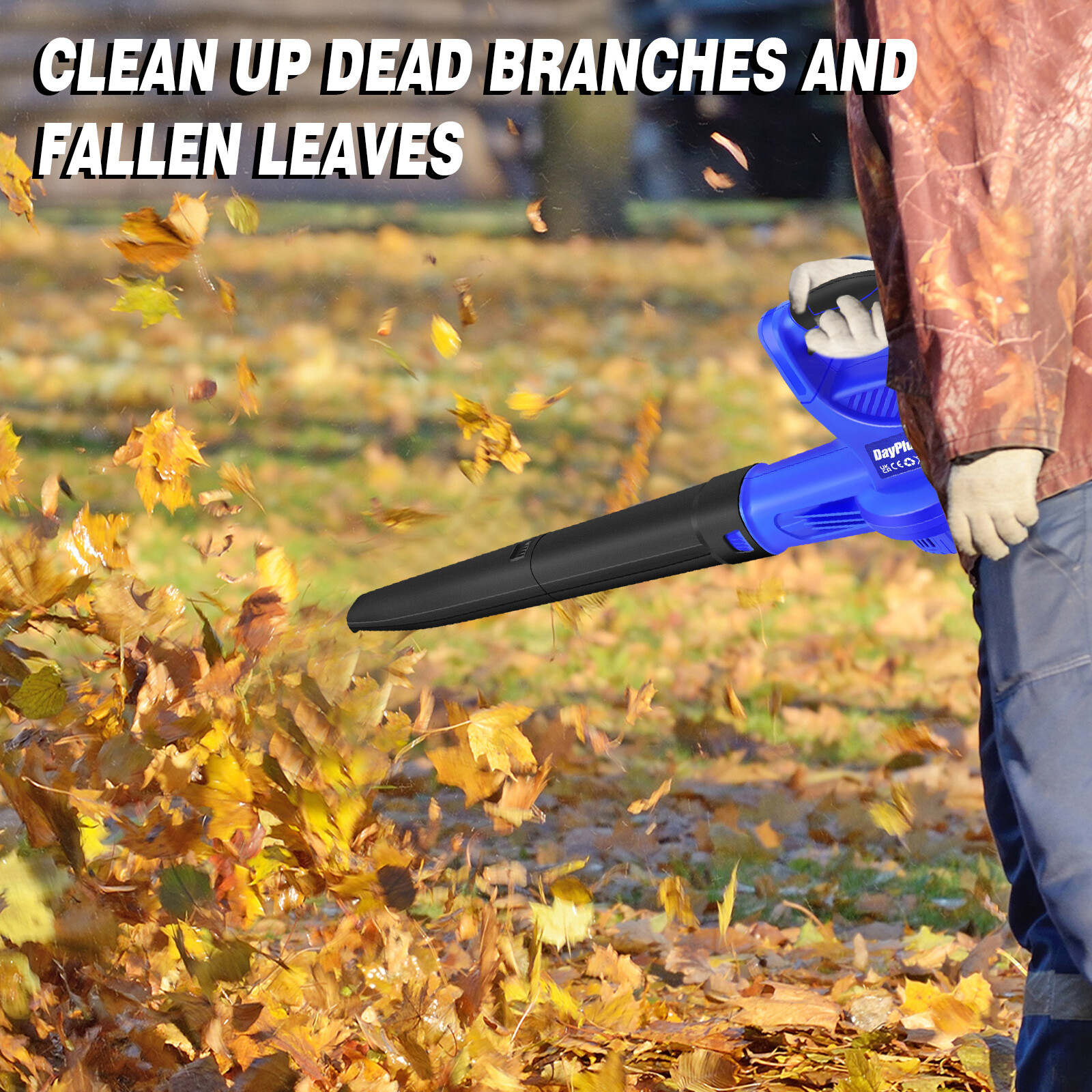 5000W Garden Gear Electric Cordless Leaf Blower Vacuum Shredder Mulcher