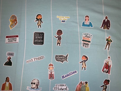 Random 50+ Pc Lot Hamilton Broadway Stickers Waterproof Decals Laptop Bottle - Picture 6 of 7