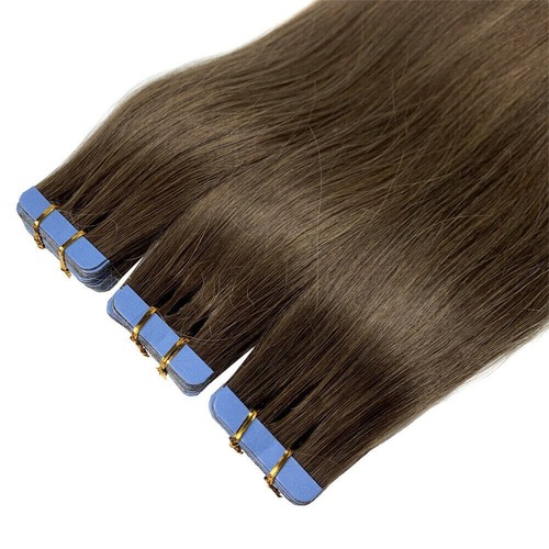 Seamless Tape in Human Hair Extensions Invisible Skin Wefts Premium Remy Hair USA - Bild 42 von 110