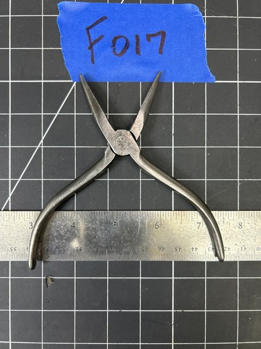 Vintage 5.5" Long Fulton Needle Nose Pliers Very Nice Tools, Made In U.S.A. - Picture 3 of 5