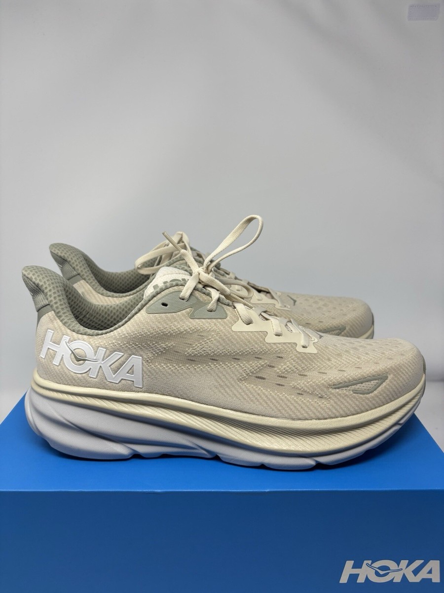 おかか　ベール・シューズ Size 12.5 - Hoka One One Clifton 9 Oat Milk Barley for sale