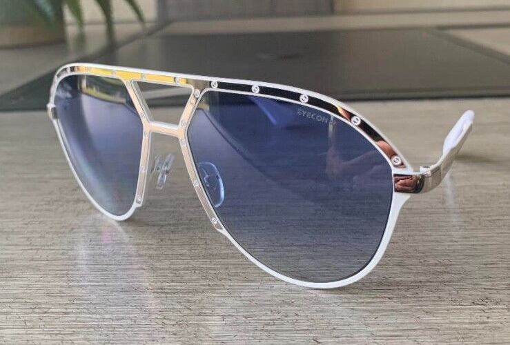 EYECON 87 Custom Aviator Designer Alpina Style White/Gold  display picture 3