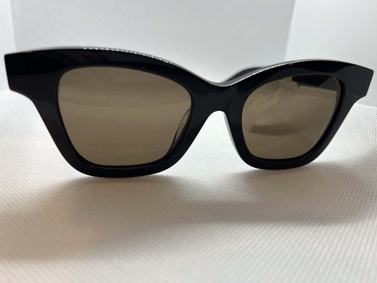 サングラス Kenzo Sunglasses KZ40159F 01E Black Rectangular Asian Fit Kenzo KZ40159F 01E Shiny Black 50/19/145 Women's Sunglasses