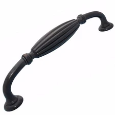 GlideRite 5" CC Fluted Cabinet Hardware Pull Oil Rubbed Bronze - 4046-ORB-1