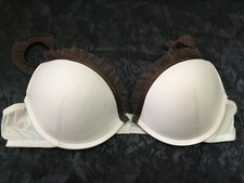 Nice  Bra size it 3b us 34b eu 75b padded underwired beige lace brown