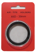 Air Tite X6D - 39mm Black Ring (Scottsdale Stacker 2 oz) Coin Capsule (1)