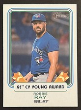 2022 TOPPS HERITAGE HIGH NUMBER ROBBIE RAY #AW-3 AWARD WINNER TORONTO BLUE JAYS