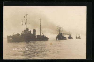 AK 2. Halbflotille, Kriegsschiffe 44, 46 u. a. 