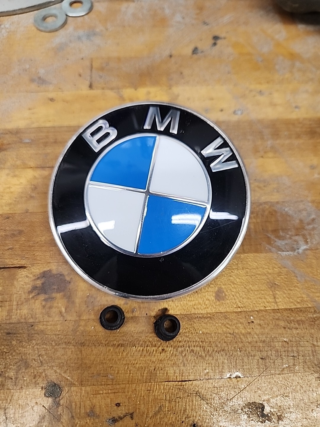 Replacement for BMW Hood Emblem Logo Badge Roundel 82mm 51148132375 + Grommet...