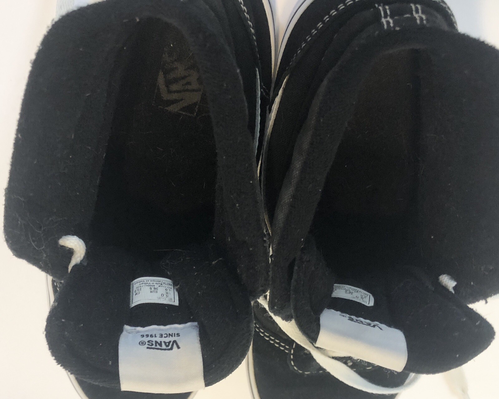 Vans Old Skool High Tops Kids Size 5 Shoes Black/White Canvas Sneakers 500714 thumbnail 8