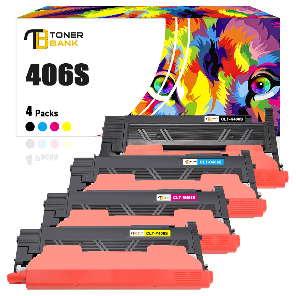 4 Toner für Samsung Xpress C410W C460W C460FW CLP-365 CLX-3300 CLX-3305 CLT-406S