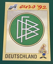 SCUDETTO FIGURINE CALCIATORI PANINI EURO 92 1992 N.192 GERMANIA NUOVO