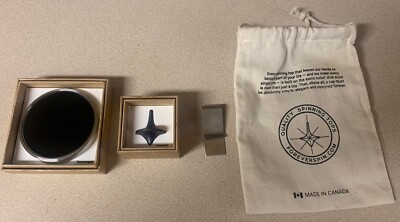 ForeverSpin Matte Gray 2023 Mystery Top Spinning Base And Bonus Money Clip New