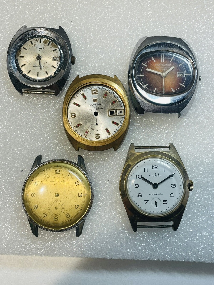 Lot D'accessoires Vintage Pour Horlogerie Années 50/60/70 - Assortiment De Pièces