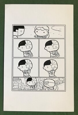 CHIBI Justice League DC Original Comic Book Art McDonald's UK Halloween RARE! 18