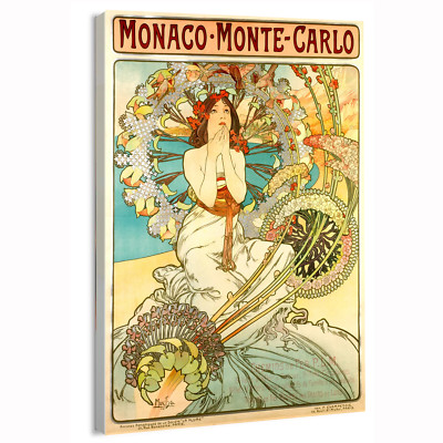 1897 Monaco Monte Carlo Movie Poster or Canvas Home Decor Art Print