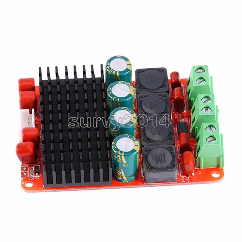 DC 12V 24V TPA3116 Dual Channel Stereo 50WX2 BTL Mono 100W Audio Amplifier Board